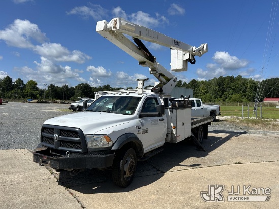 (Deridder, LA) Versalift VO40MHI01, Over-Center Material Handling Bucket Truck mounted behind cab on