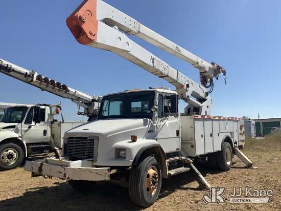 (Joplin, MO) Altec AA755-OC, Material Handling Bucket rear mounted on 2003 Freightliner FL80 Utility