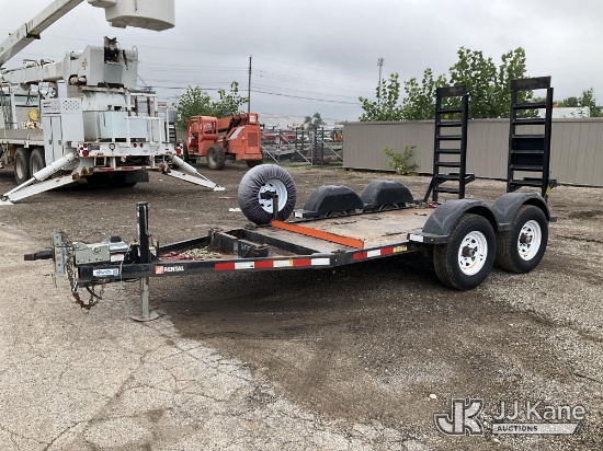 (South Beloit, IL) 2022 MMDI Inc. E510H T/A Tagalong Equipment Trailer, Overall- 17ft Level Deck- 10