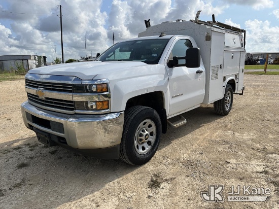 (Houston, TX) 2015 Chevrolet Silverado 3500HD Enclosed High-Top Service Truck Runs & Moves