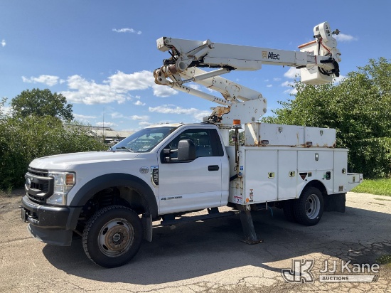 (South Beloit, IL) Altec AT41M, Articulating & Telescopic Material Handling Bucket Truck mounted beh