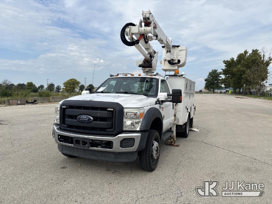 (Kansas City, MO) Altec AT37G, Articulating & Telescopic Bucket Truck mounted behind cab on 2016 For