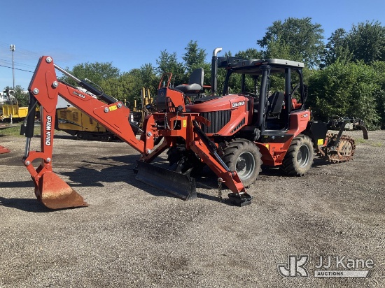 (South Beloit, IL) 2022 Ditch Witch RT125 Rubber Tired Trencher Runs, Moves, & Operates