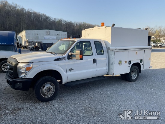 (Kingston Springs, TN) 2011 Ford F350 4x4 Extended-Cab Enclosed Service Truck Not Running, Condition