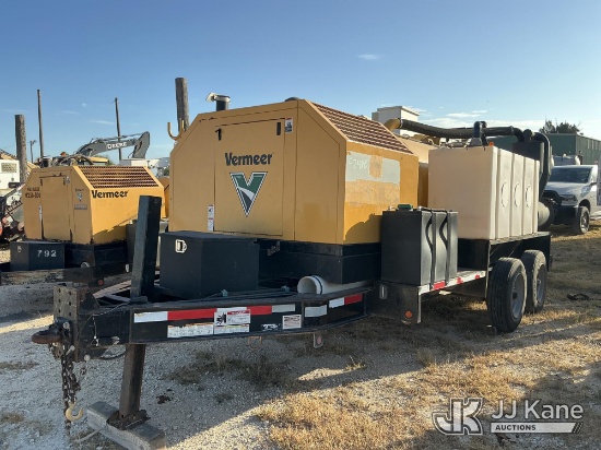 (Olmito, TX) 2023 Vermeer VX50-800 Vacuum Excavation System, T/A Trailer Mtd, Cooperative Owned And