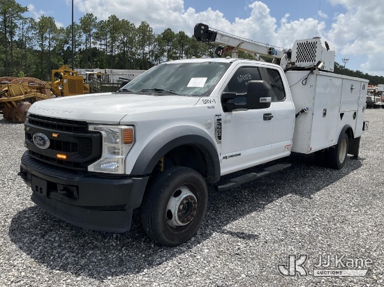 (Hammond, LA) 2020 Ford F-550 Extended-Cab Mechanics Service Truck Runs, Moves & Crane Condition Unk