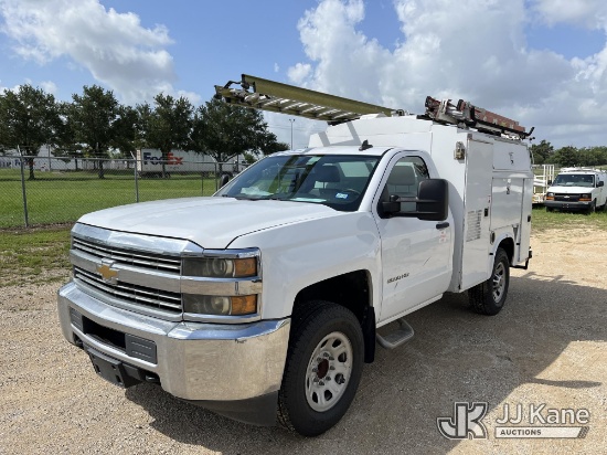 (Houston, TX) 2015 Chevrolet Silverado 3500HD Enclosed Service Truck Runs & Moves) (Interior Defects