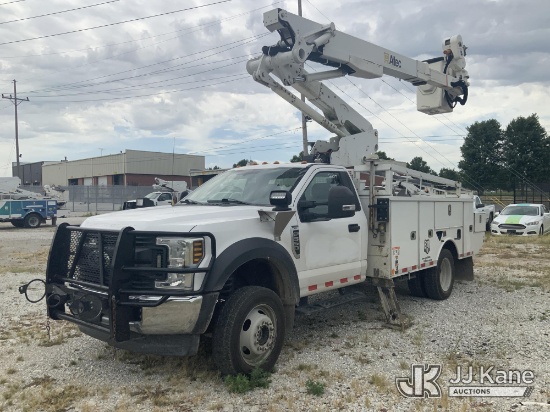 (Joplin, MO) Altec AT41M, Articulating & Telescopic Material Handling Bucket Truck mounted behind ca