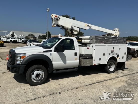 (South Beloit, IL) Altec AT200A, Telescopic Non-Insulated Bucket Truck mounted behind cab on 2015 Fo