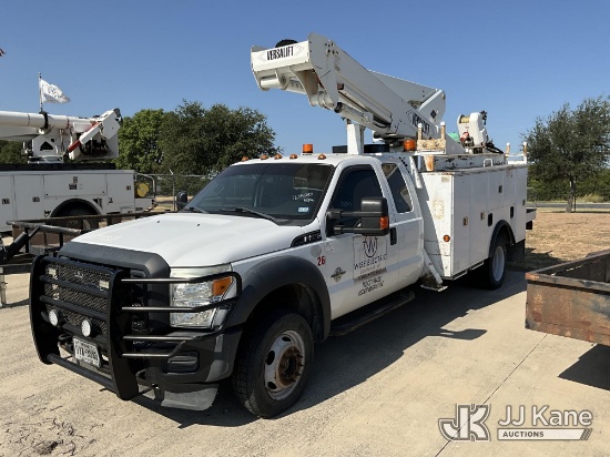 (Decatur, TX) Versalift VST47, Articulating & Telescopic Material Handling Bucket Truck mounted behi