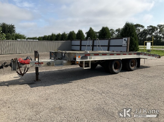 (South Beloit, IL) 2014 Talbert T/A Aluminum Tagalong Equipment Trailer, Over All-27 ft Level Deck-
