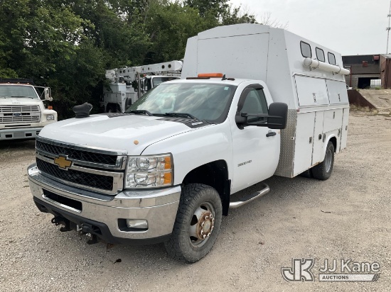 (Des Moines, IA) 2012 Chevrolet Silverado 3500HD Enclosed Service Truck, Could Not Read Odometer - S