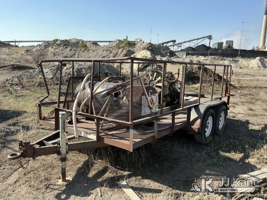 (Point Of Rocks, WY) 2000 Big Tex Gorman Rupp Pump Trailer Hole in Engine