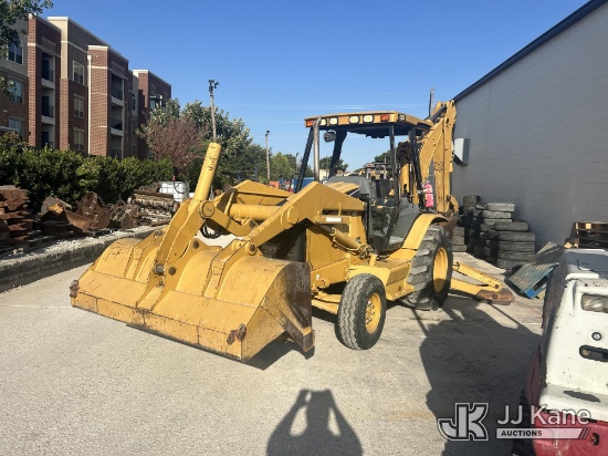 (Carrollton, TX) 2004 Caterpillar 420D Tractor Loader Backhoe Runs & Moves