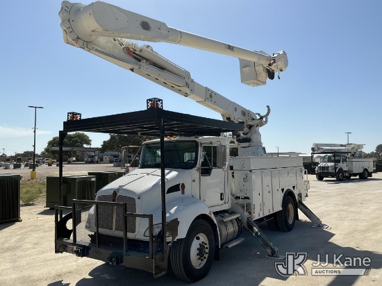 (Johnson City, TX) Altec AM60, Over-Center Material Handling Bucket Truck rear mounted on 2014 Kenwo