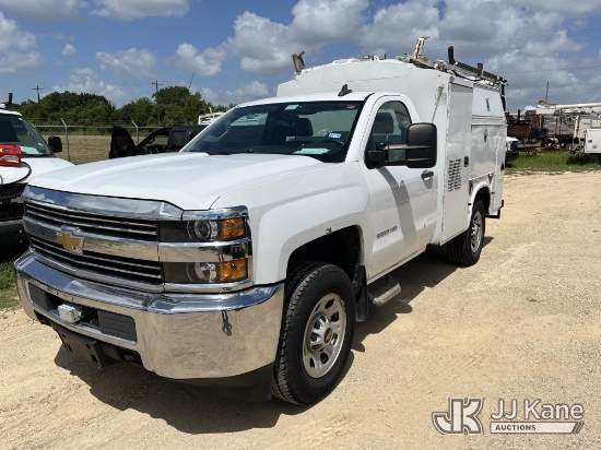 (Houston, TX) 2015 Chevrolet Silverado 3500HD Enclosed Service Truck (Runs & Moves)