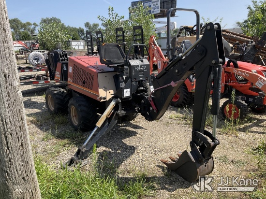 (South Beloit, IL) 2007 Ditch Witch 410SX Walk Beside Articulating Cable Plow Runs, Moves & Vibrator