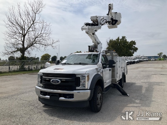 (Kansas City, MO) Altec AT41M, Articulating & Telescopic Material Handling Bucket Truck mounted behi