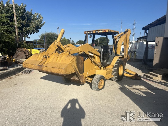 (Carrollton, TX) 2004 Caterpillar 420D Tractor Loader Backhoe Runs & Moves) (Exterior Defects - Flat