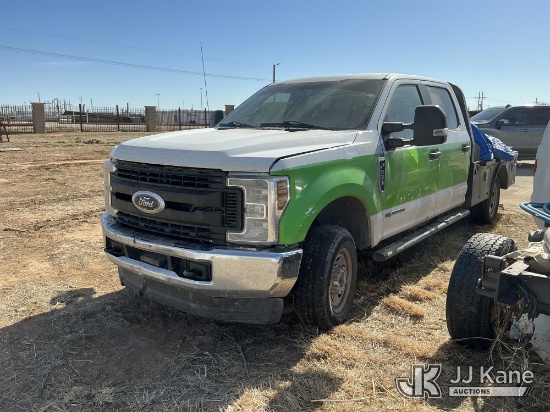 (Amarillo, TX) 2019 Ford F-250 SD Crew-Cab Flatbed Truck Not Running, Condition Unknown, Transmissio