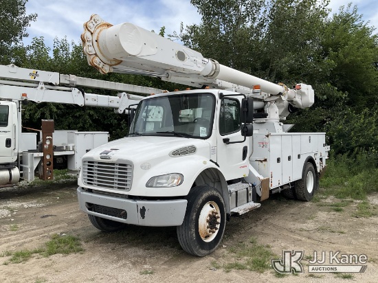 (Des Moines, IA) Altec AM55-E, Over-Center Material Handling Bucket rear mounted on 2018 Freightline