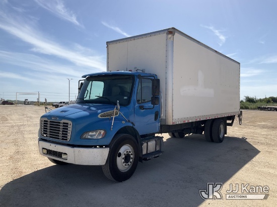 (Marion, TX) 2014 Freightliner M2 106 Van Body Truck Runs & Moves)(Dash Warning Indicators On