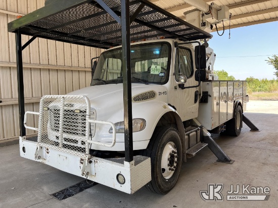(Bryan, TX) HiRanger 5TC-55, Material Handling Bucket Truck rear mounted on 2014 Freightliner M2 106