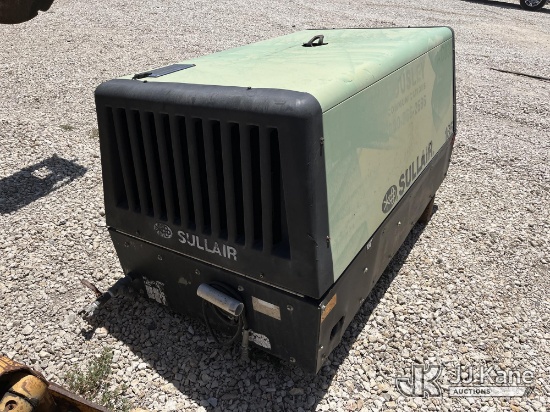 (Hutto, TX) 2005 Sullair 185DPQ-JD Air Compressor Not Running, Condition Unknown) (Exterior Defects-