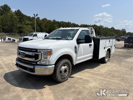 (Conway, AR) 2021 Ford F-350 SD Service Truck Runs & Moves, Lift Gate Condition Unknown) (Dash Warni