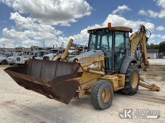 (Olmito, TX) 2006 John Deere 410G Tractor Loader Backhoe, Cooperative Owned And Maintained Runs, Mov