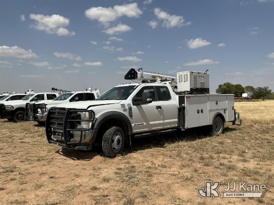 (Stanton, TX) 2019 Ford F-550 Extended-Cab Mechanics Service Truck Runs & Moves) (Engine Performance