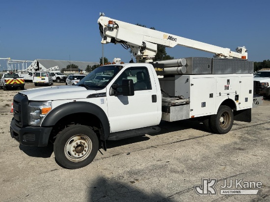 (South Beloit, IL) Altec AT200A, Telescopic Non-Insulated Bucket Truck mounted behind cab on 2013 Fo