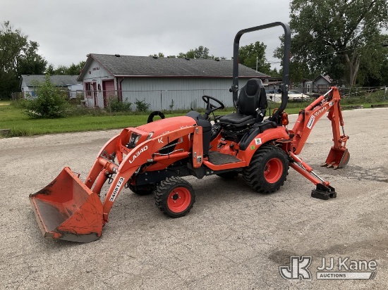 (South Beloit, IL) 2022 Kubota BX23S Mini Tractor Loader Backhoe Runs, Moves & Operates
