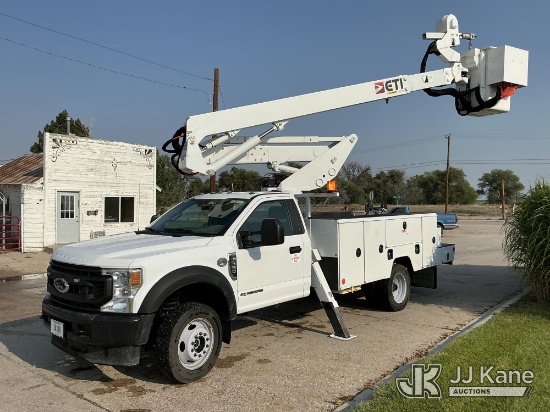 (Lyman, NE) ETI ETCMH40IH, Articulating & Telescopic Material Handling Bucket Truck mounted behind c