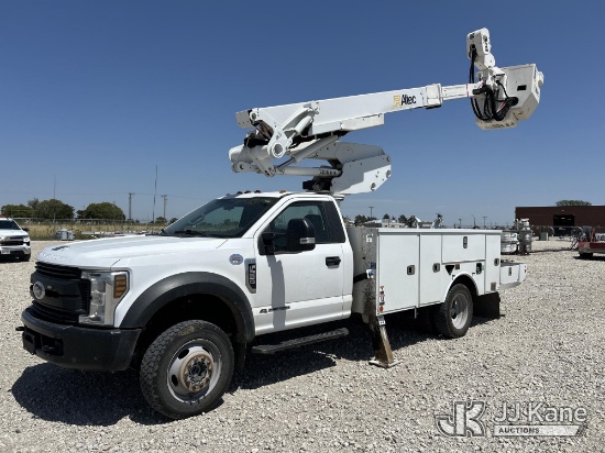(Wakeeney, KS) Altec AT41M, Articulating & Telescopic Material Handling Bucket Truck mounted behind
