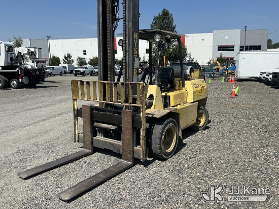 (Portland, OR) 1998 Hyster 110XL Solid Tired Forklift Runs, Moves & Operates