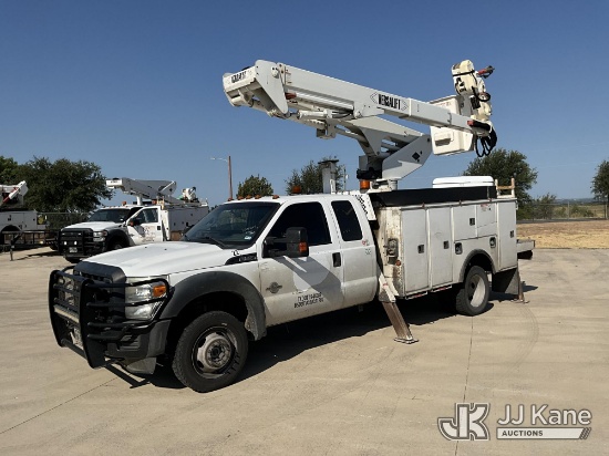 (Decatur, TX) Versalift VST47, Articulating & Telescopic Material Handling Bucket Truck mounted behi
