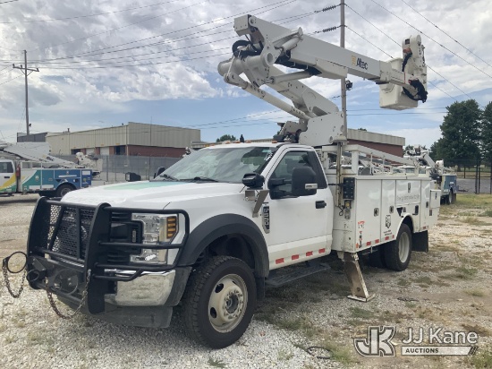 (Joplin, MO) Altec AT41M, Articulating & Telescopic Material Handling Bucket Truck mounted behind ca