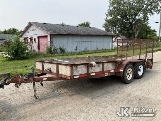 (South Beloit, IL) 2006 Jamar T/A Tagalong Utility Trailer, Over All- 20 Ft Level Deck- 20 Ft Betwee