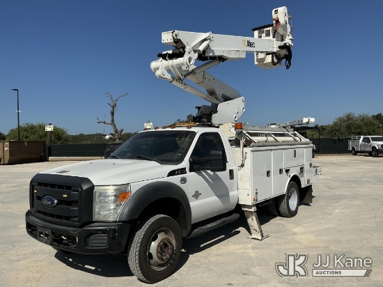 (Johnson City, TX) Altec AT41M, Articulating & Telescopic Material Handling Bucket Truck mounted beh