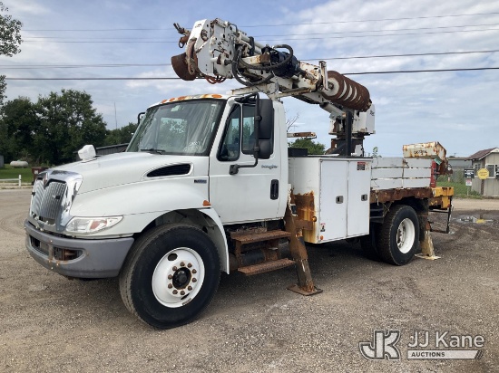 (South Beloit, IL) Altec DL42 BC, Digger Derrick rear mounted on 2013 International 4300 Flatbed/Uti