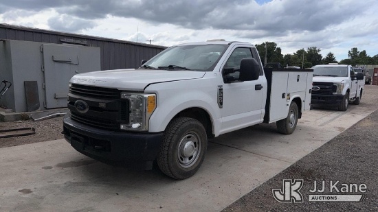 (Oklahoma City, OK) 2017 Ford F250 Service Truck Runs & Moves) (Dash Warning Indicator On