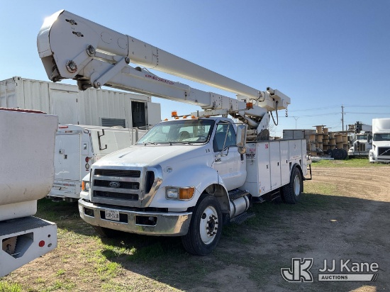 (San Antonio, TX) Terex/Telelect Hi-Ranger 5TC-55, Material Handling Bucket Truck rear mounted on 20