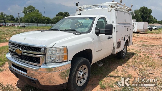 (Oklahoma City, OK) 2013 Chevrolet Silverado 2500HD Enclosed Service Truck Runs & Moves) (Exterior D