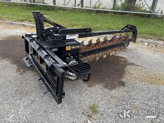 (Kansas City, MO) John Deere TR60B Skid Loader Trencher Attachment Seller States: Low Trenching Hour