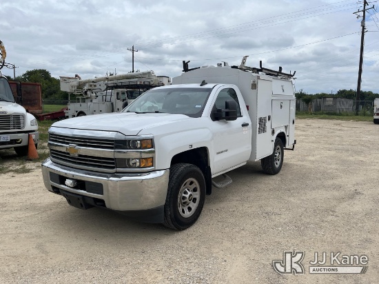 (Houston, TX) 2015 Chevrolet Silverado 3500HD Enclosed Service Truck Runs & Moves