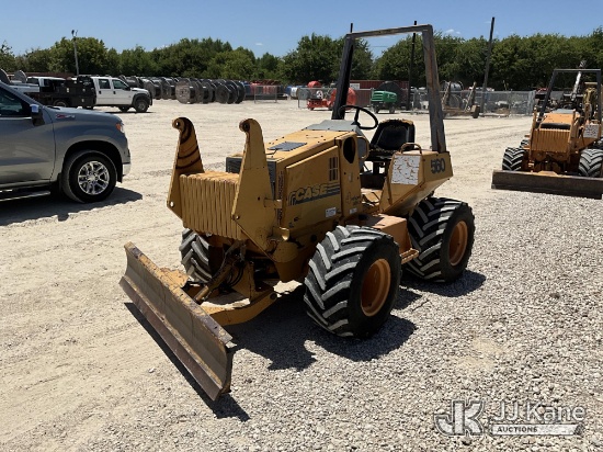 (Hutto, TX) 1999 Case 560 Rubber Tired Cable Plow Runs. Moves. Operates