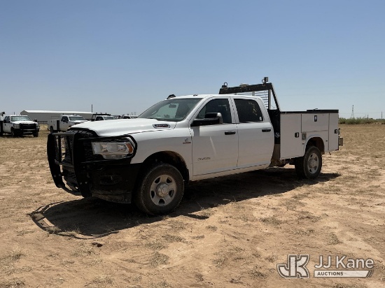 (Stanton, TX) 2022 RAM 3500 Crew-Cab Service Truck Runs & Moves) (Engine Performance Concerns - Engi