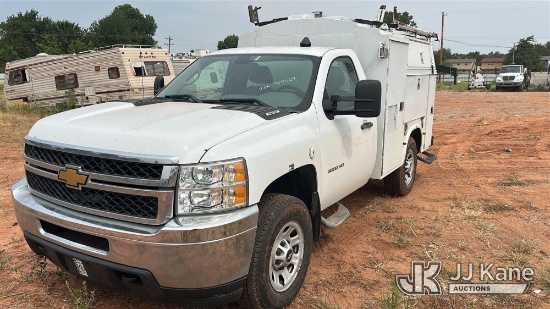 (Oklahoma City, OK) 2012 Chevrolet Silverado 3500HD Enclosed Service Truck Runs & Moves