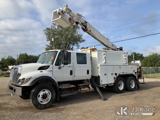 (South Beloit, IL) Altec DM45-TC, Digger Derrick rear mounted on 2012 International 7400 T/A Utility